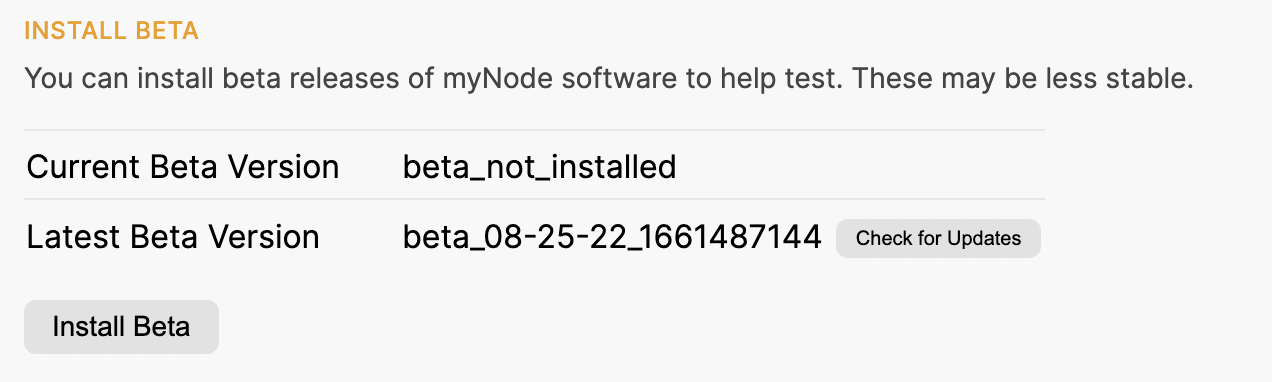 Upgrade to Beta